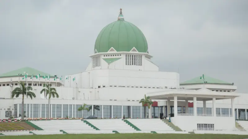 Nigeria’s National Assembly. File photograph, not a recruitment test centre.