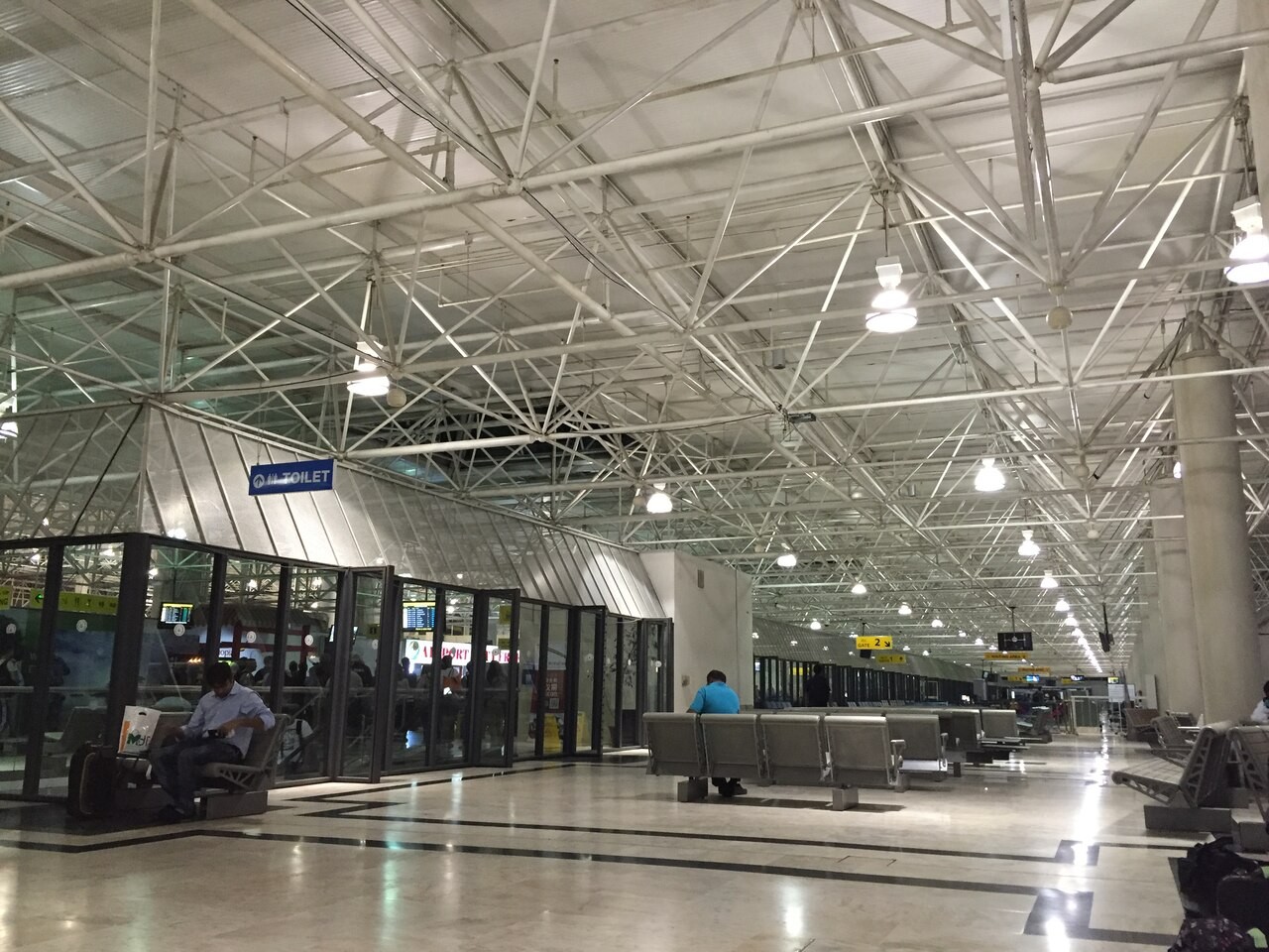 Departure hall at Addis Ababa Bole Airport in a file photograph. Origin-airport context; not Nacala or the inaugural flight.