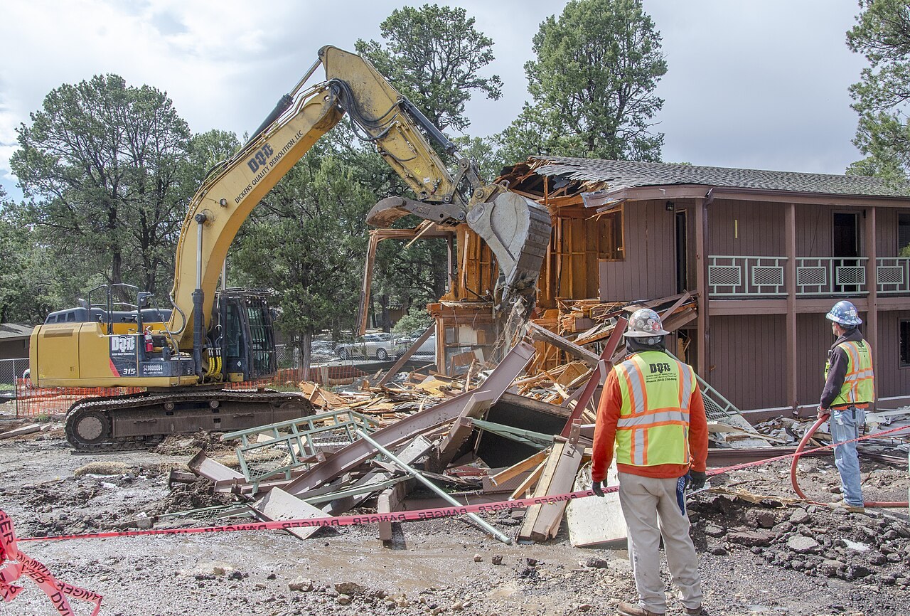 Demolition workers at Grand Canyon National Park in the United States. File illustration of site safety clothing, not the Kogi event.