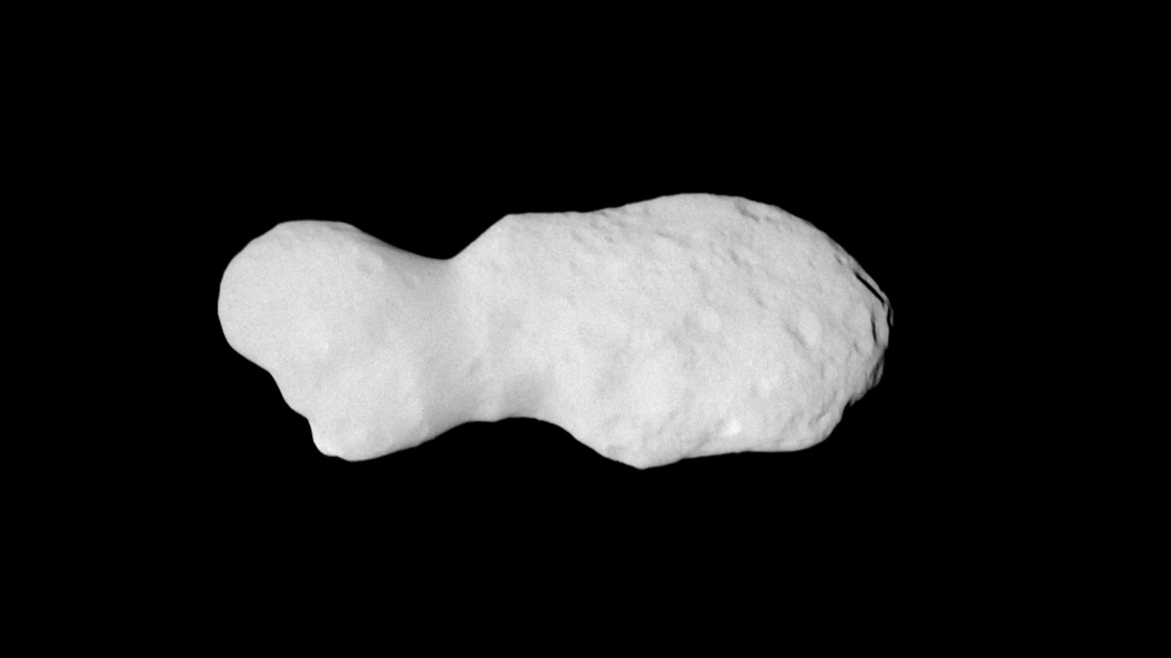A frame from Lucy's actual approach-image sequence of Donaldjohanson on 20 April 2025. NASA/Goddard/SwRI/JHU-APL; not an artist's reconstruction.