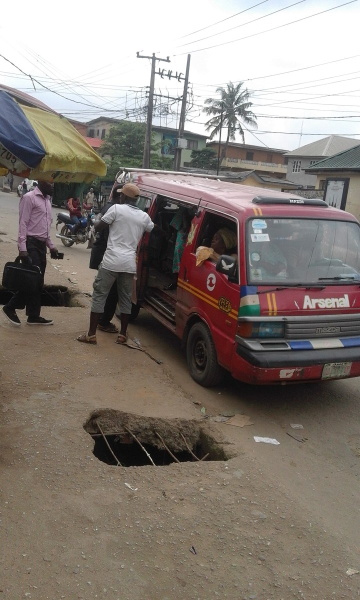A bus conductor calling for passengers. Illustrative file photograph of everyday transport, not a scene from One Gidi Night.
