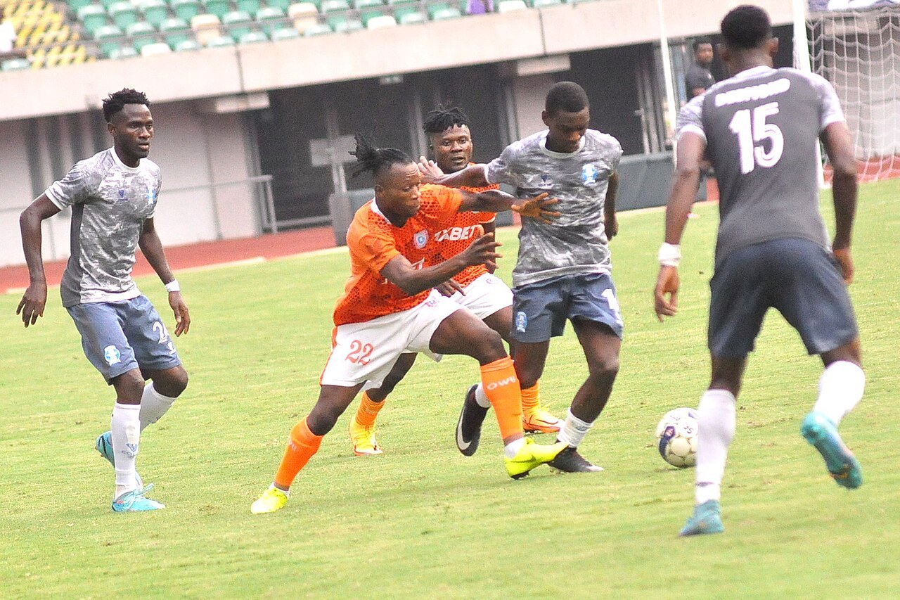Akwa United playing Shooting Stars in Uyo in 2023. File photograph, not the October 2026 match against Ikorodu City.
