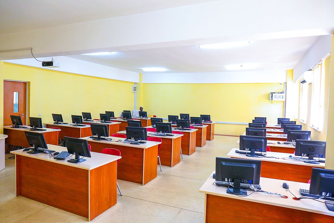 A computer laboratory at Nile University of Nigeria. File photograph illustrating campus ICT; Nile is not listed among this pilot's ten beneficiaries.